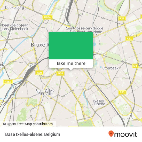 Base Ixelles-elsene plan