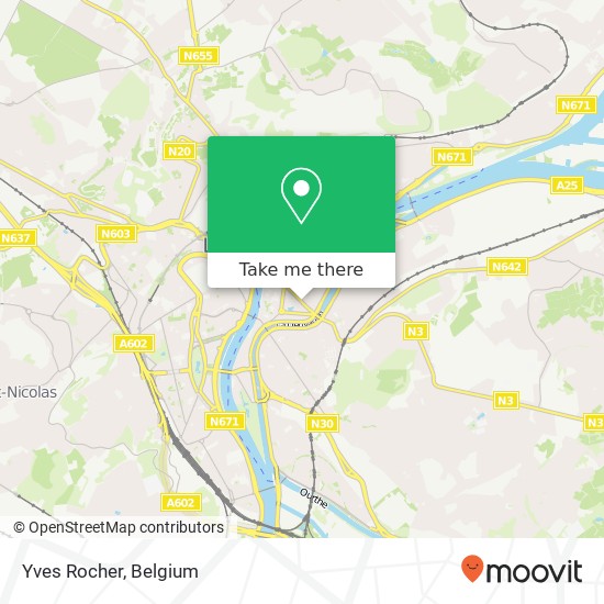 Yves Rocher map