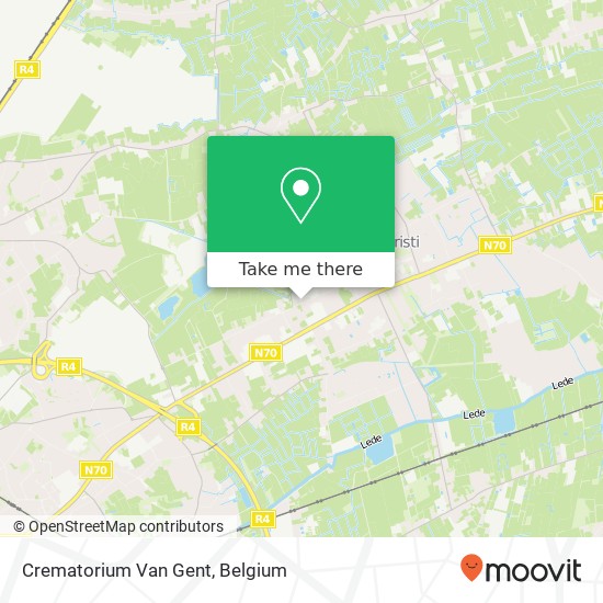 Crematorium Van Gent map