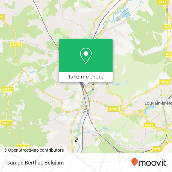 Garage Berthet map