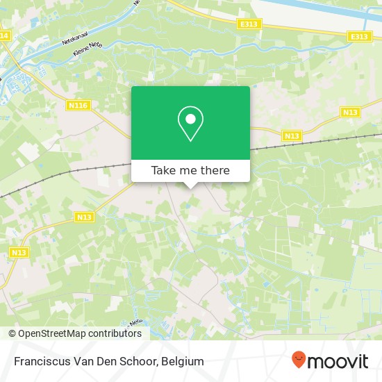 Franciscus Van Den Schoor map