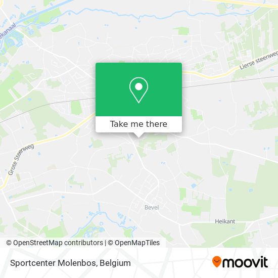 Sportcenter Molenbos map
