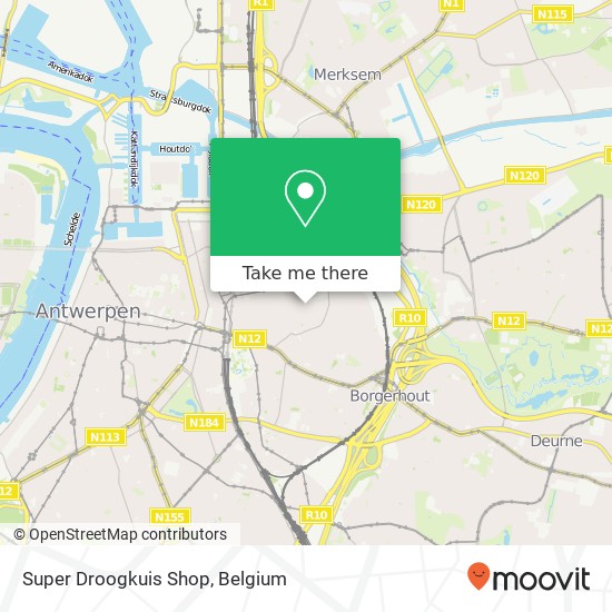 Super Droogkuis Shop map