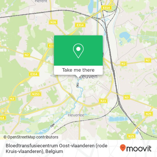 Bloedtransfusiecentrum Oost-vlaanderen (rode Kruis-vlaanderen) map