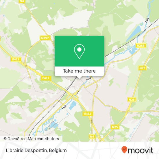 Librairie Despontin map