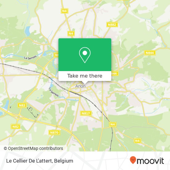 Le Cellier De L'attert map