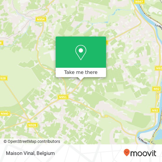 Maison Vinal map