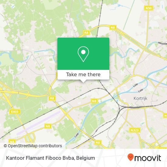 Kantoor Flamant Fiboco Bvba map