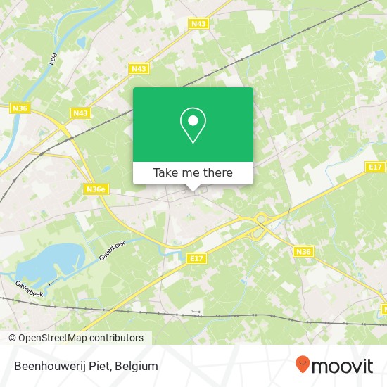 Beenhouwerij Piet map