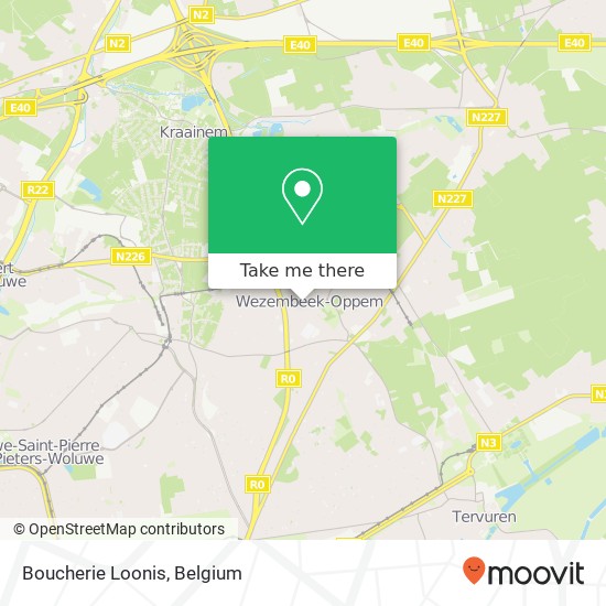 Boucherie Loonis map