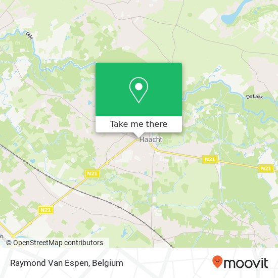 Raymond Van Espen map