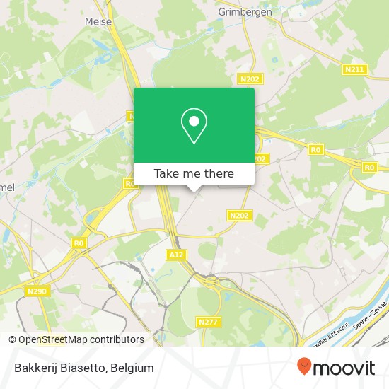 Bakkerij Biasetto map