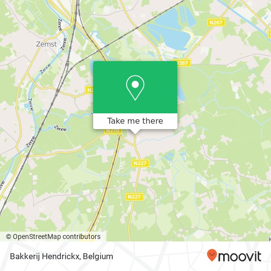 Bakkerij Hendrickx map