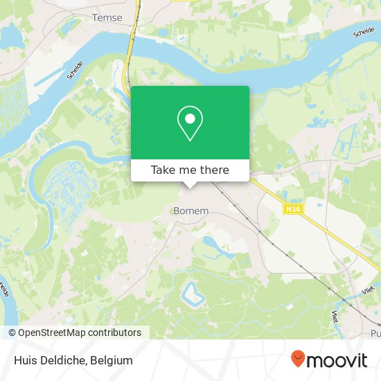 Huis Deldiche map