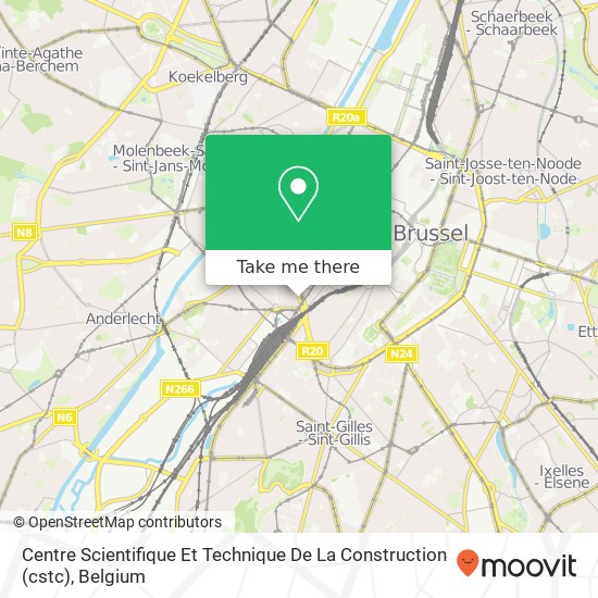 Centre Scientifique Et Technique De La Construction (cstc) map