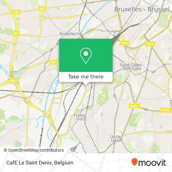 CafÉ Le Saint Denis map