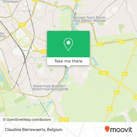 Claudine Berrewaerts map