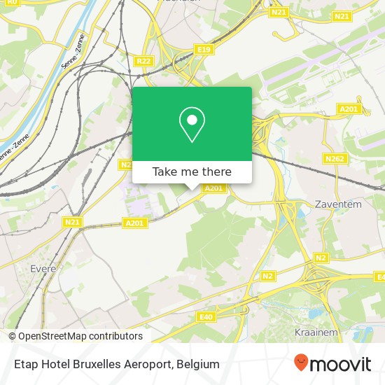 Etap Hotel Bruxelles Aeroport map