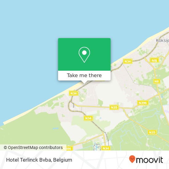 Hotel Terlinck Bvba map