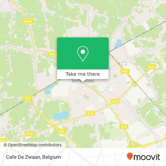 Cafe De Zwaan map