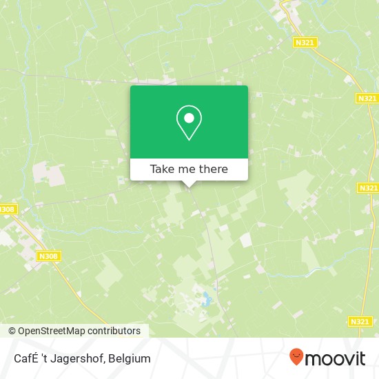 CafÉ 't Jagershof map
