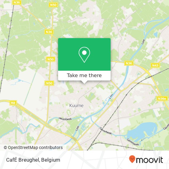 CafÉ Breughel map