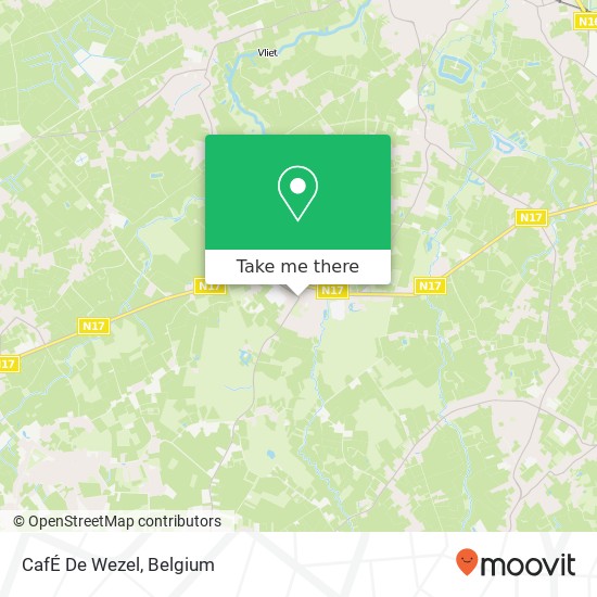 CafÉ De Wezel map