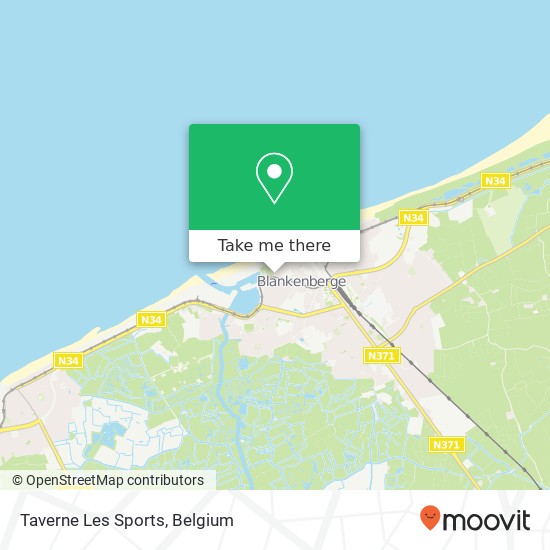 Taverne Les Sports map