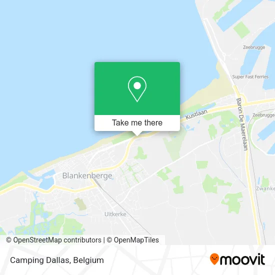 Camping Dallas map