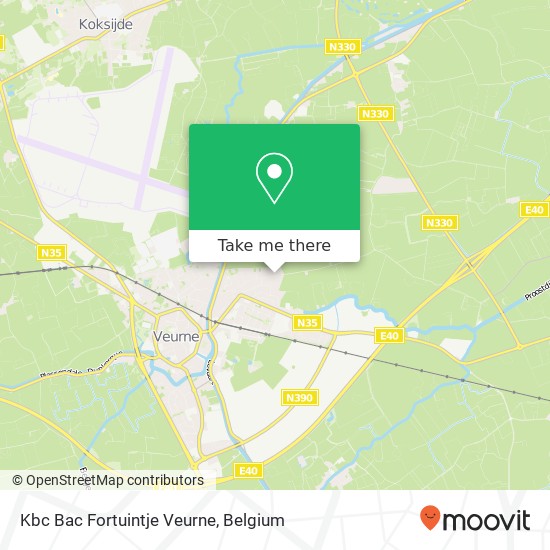 Kbc Bac Fortuintje Veurne map