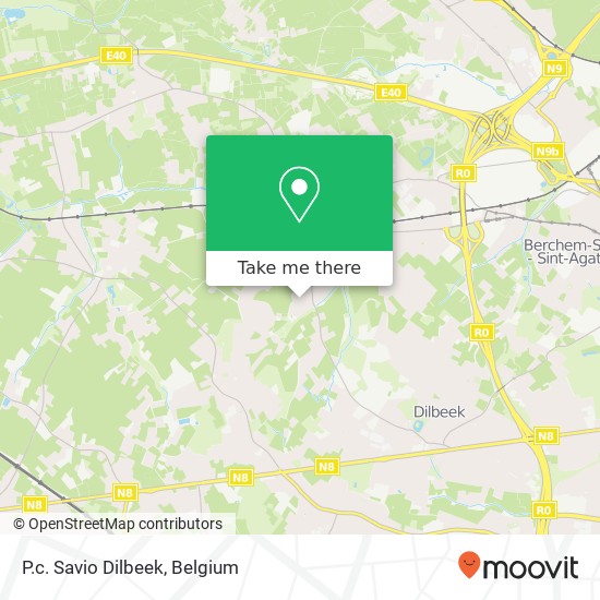 P.c. Savio Dilbeek map
