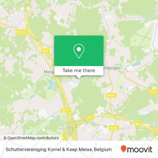 Schuttervereniging Korrel & Keep Meise map