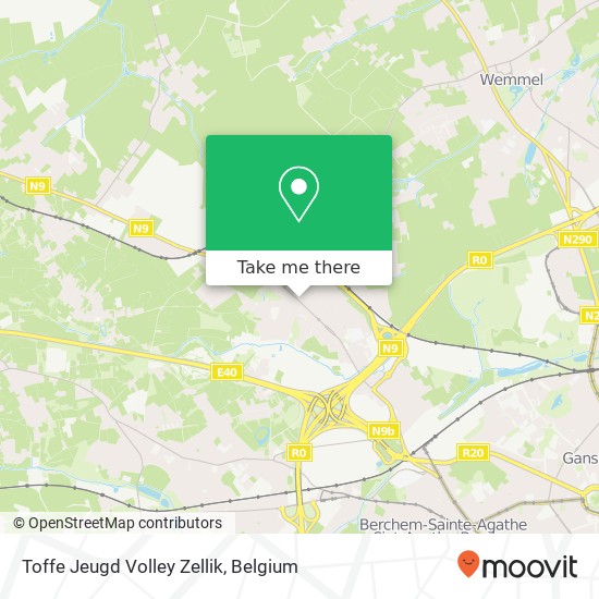 Toffe Jeugd Volley Zellik map