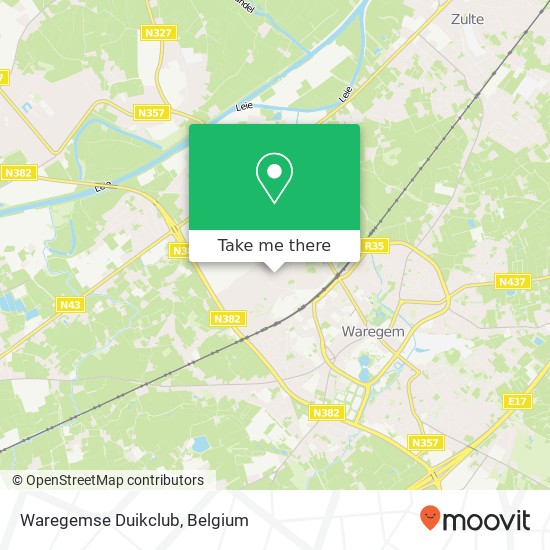 Waregemse Duikclub map