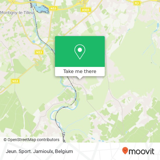 Jeun. Sport. Jamioulx map