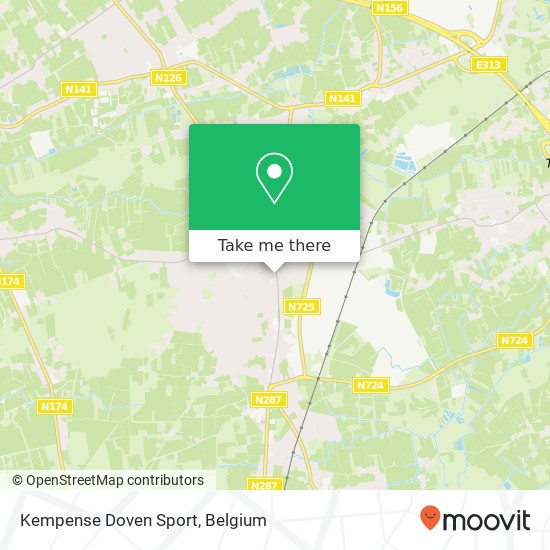 Kempense Doven Sport map