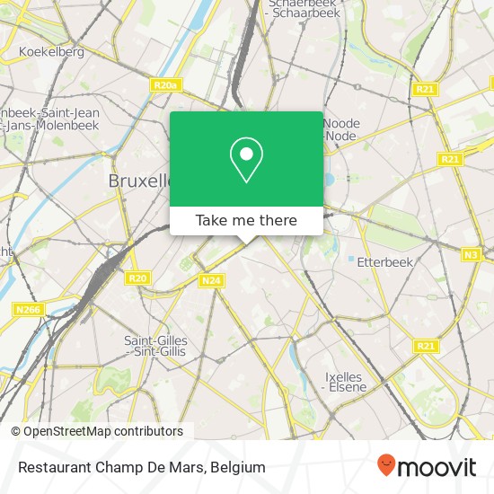 Restaurant Champ De Mars map