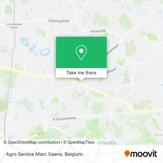 Agro Service Marc Geens map