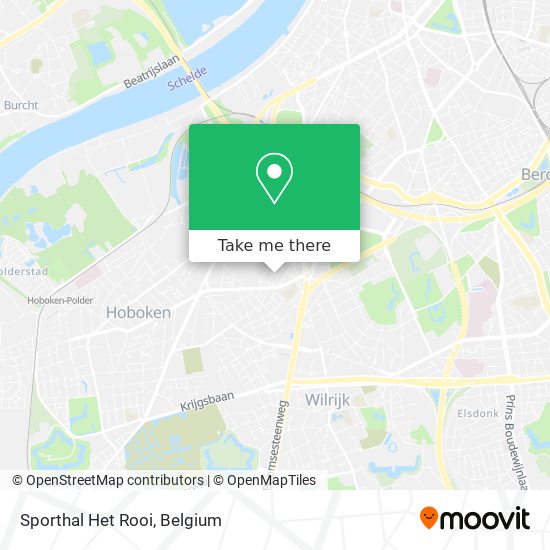 Sporthal Het Rooi map
