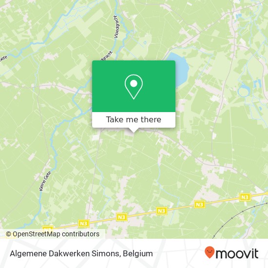 Algemene Dakwerken Simons map