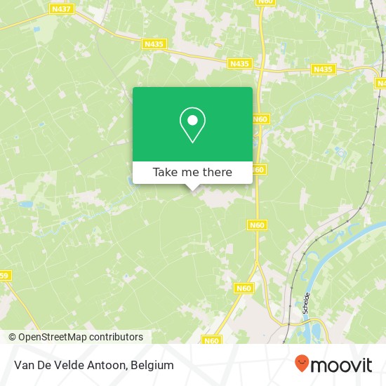 Van De Velde Antoon map