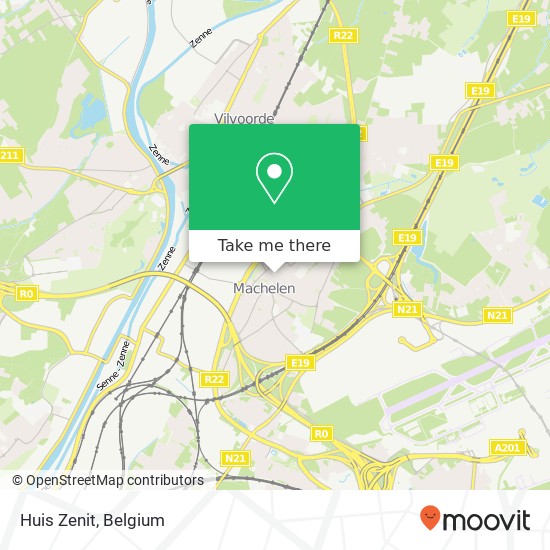 Huis Zenit map