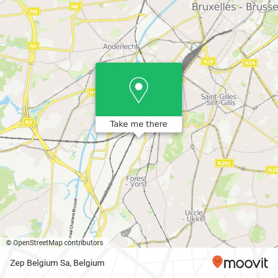 Zep Belgium Sa map