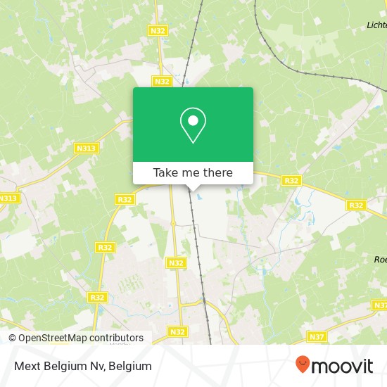 Mext Belgium Nv map