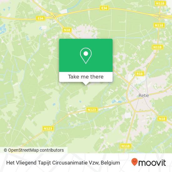 Het Vliegend Tapijt Circusanimatie Vzw map