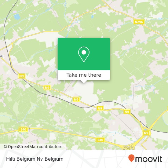 Hilti Belgium Nv map