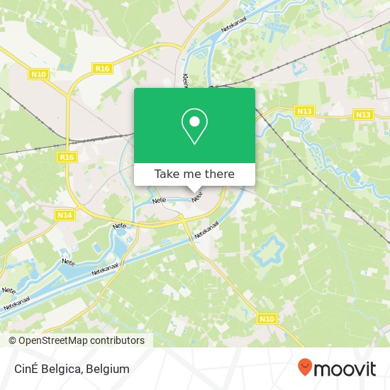 CinÉ Belgica map