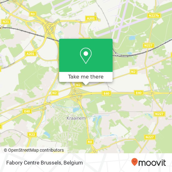 Fabory Centre Brussels map