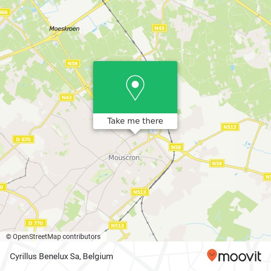 Cyrillus Benelux Sa map