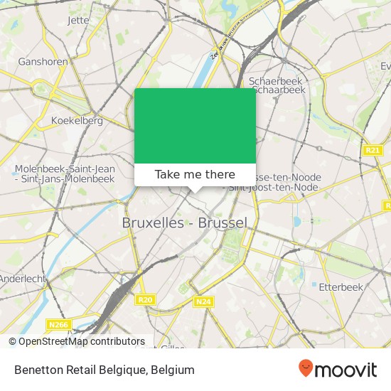 Benetton Retail Belgique plan